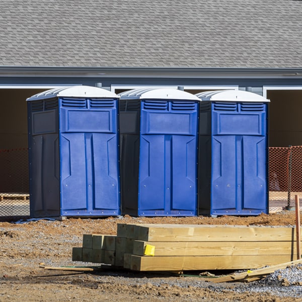 is there a specific order in which to place multiple portable restrooms in Allenton